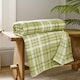 image 1 of Snuggle Check Soft Coral Fleece Throw