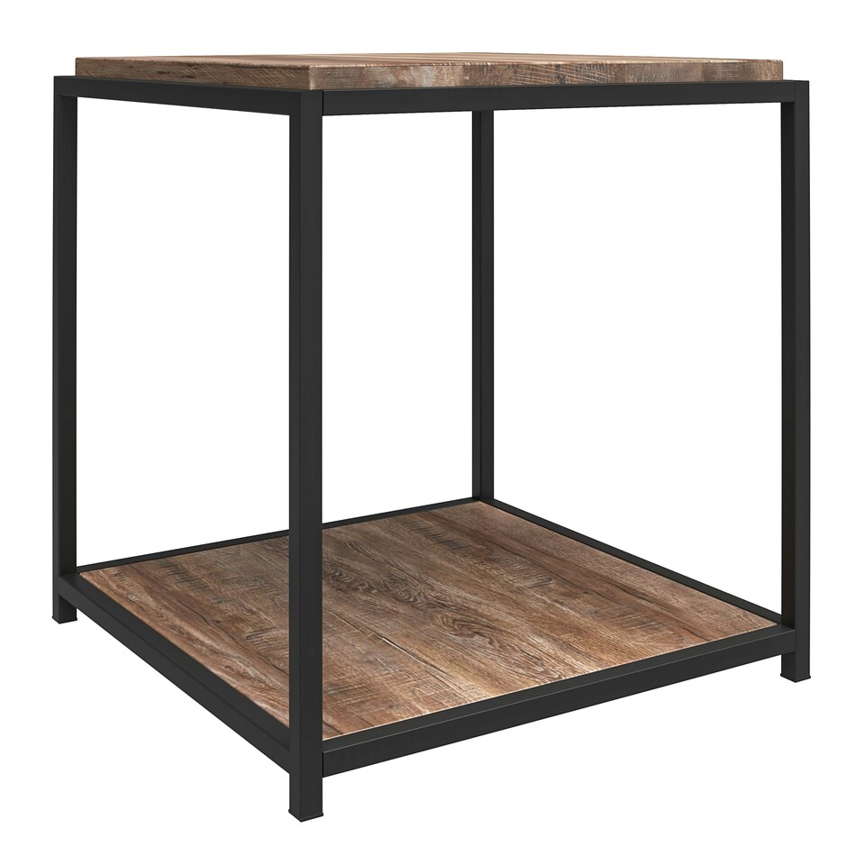 image 1 of Quincy End Table Weathered Oak Brown | Oak