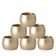 image 1 of Argon Tableware Metallic Napkin Ring - 4.5cm - Gold - Pack of 6 Grey