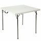 image 1 of Folding Table Lifetime White Squared Steel Plastic 86 x 86 x 74 cm