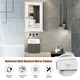 image 8 of COSTWAY Bathroom Mirror Cabinet Wall Mounted Storage White White