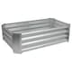 image 1 of Harbour Housewares Rectangle Galvanised Steel Raised Garden Bed - 120cm x 60cm - Silver | Silver | Silver