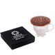 image 5 of SPORTGIFTZ - Buffalo Leather Coaster | Rugby Ball Stitching | Durable and Elegant Design Red