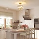 image 8 of HOMCOM Semi Flush Mount Modern Crystal Chandelier Ceiling Light