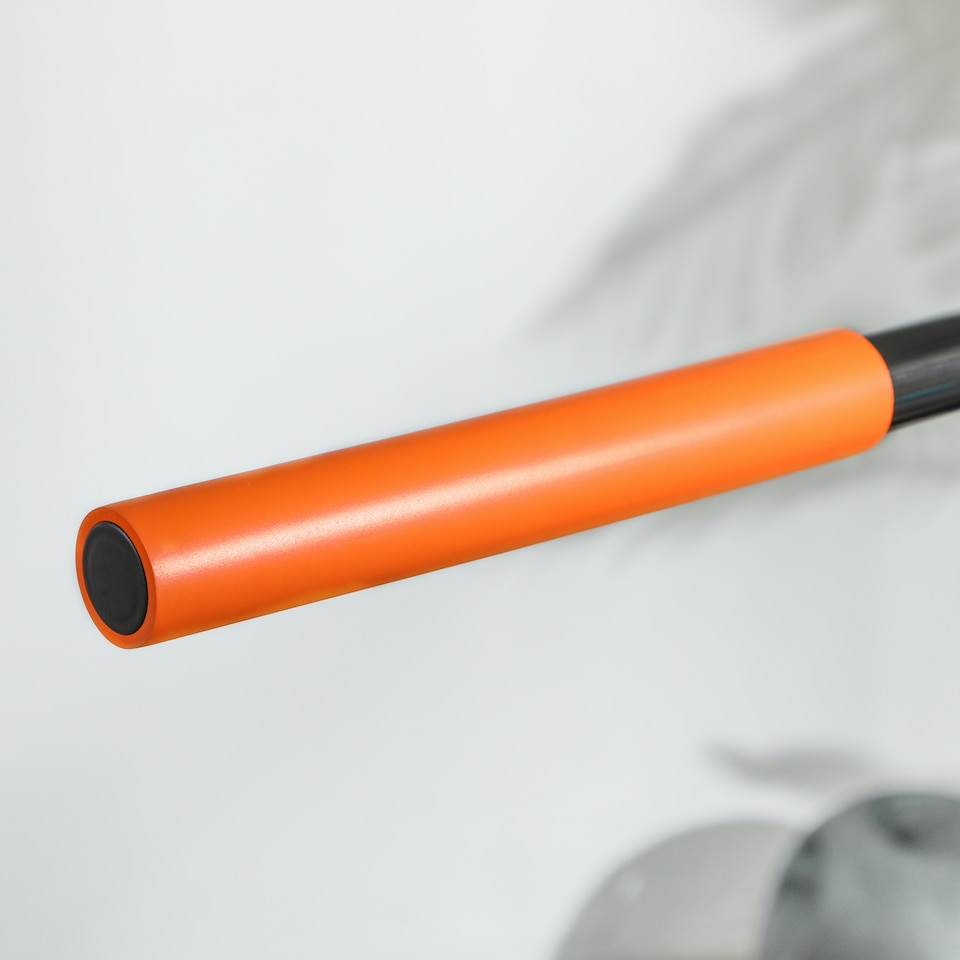 image 1 of HOMCOM Mini Trampoline, Rebounder Jumper w Adjustable Handle, Orange