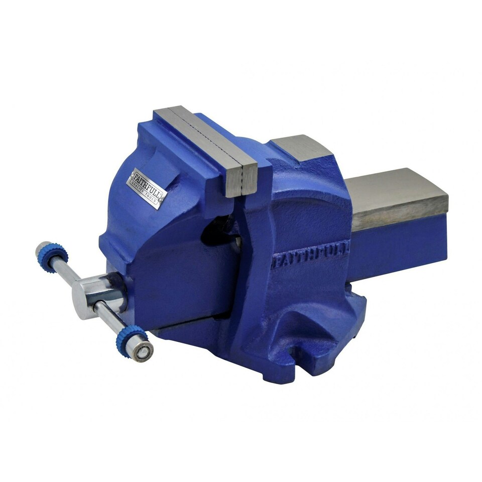 Faithfull Mechanics Vice With Magnetic Jaws - Multi Colour - 100mm (4in)