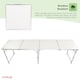 image 10 of 8ft Folding Outdoor Camping Kitchen Extending Work Top Table | White