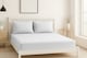 image 2 of Luxury 200TC Soft Touch Fitted Sheet Bed Linen 30cm Extra Deep Skirt White | White | Double