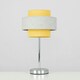 image 2 of ValueLights Modern Pair Of Chrome Touch Table Lamps With Mustard And Grey Shades