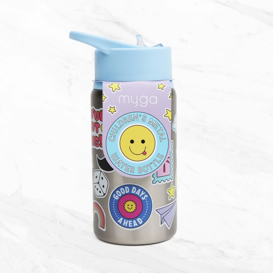 image 1 of Myga Childrens Water Bottle Emoji