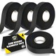 image 1 of SOL 4pk 20m Wiring Harness Tape, Black Loom Binding Felt for Cars, Motorcycle