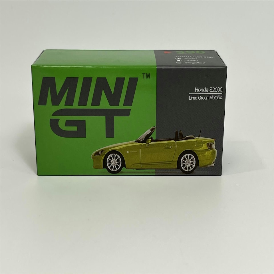 image 1 of Honda S2000 AP2 Lime Green Metallic LHD 1:64 Scale Mini GT MGT00396L