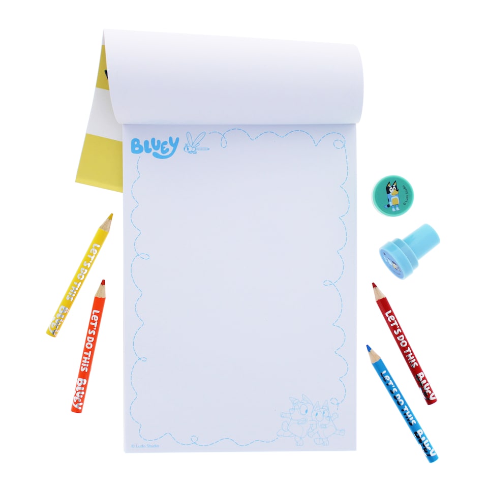 image 1 of Bluey Stick, Stamp and Stencil Set