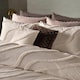 image 2 of OHS Tufted Contour Bedding Set Duvet Cover with Pillowcase | White | Ivory | Double