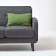 image 4 of Homescapes Cotton Plain Olive Green Rectangular Cushion Cover - 30 x 50 cm | Green | Olive Green | 1