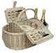 image 1 of 4 Person Boat Fitted Picnic Basket | White | White | 1