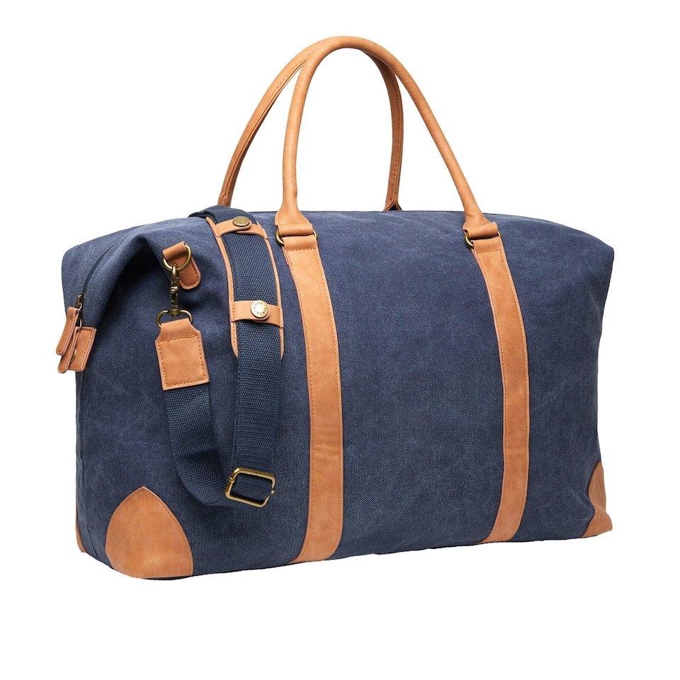 image 1 of Vinga Bosler Recycled Canvas Duffle Bag - Navy - One Size | Blue | One Size