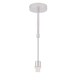 image 4 of First Choice Lighting Set of 2 Staggered 3 Tier Grey Faux Silk Slub Fabric Ceiling Adjustable Flush Shade with Copper Board Inner Chrome | Grey