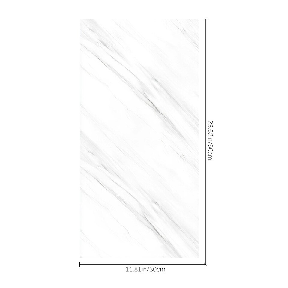 image 1 of Living and Home 10 Pcs Peel and Stick Marble Wall Tile