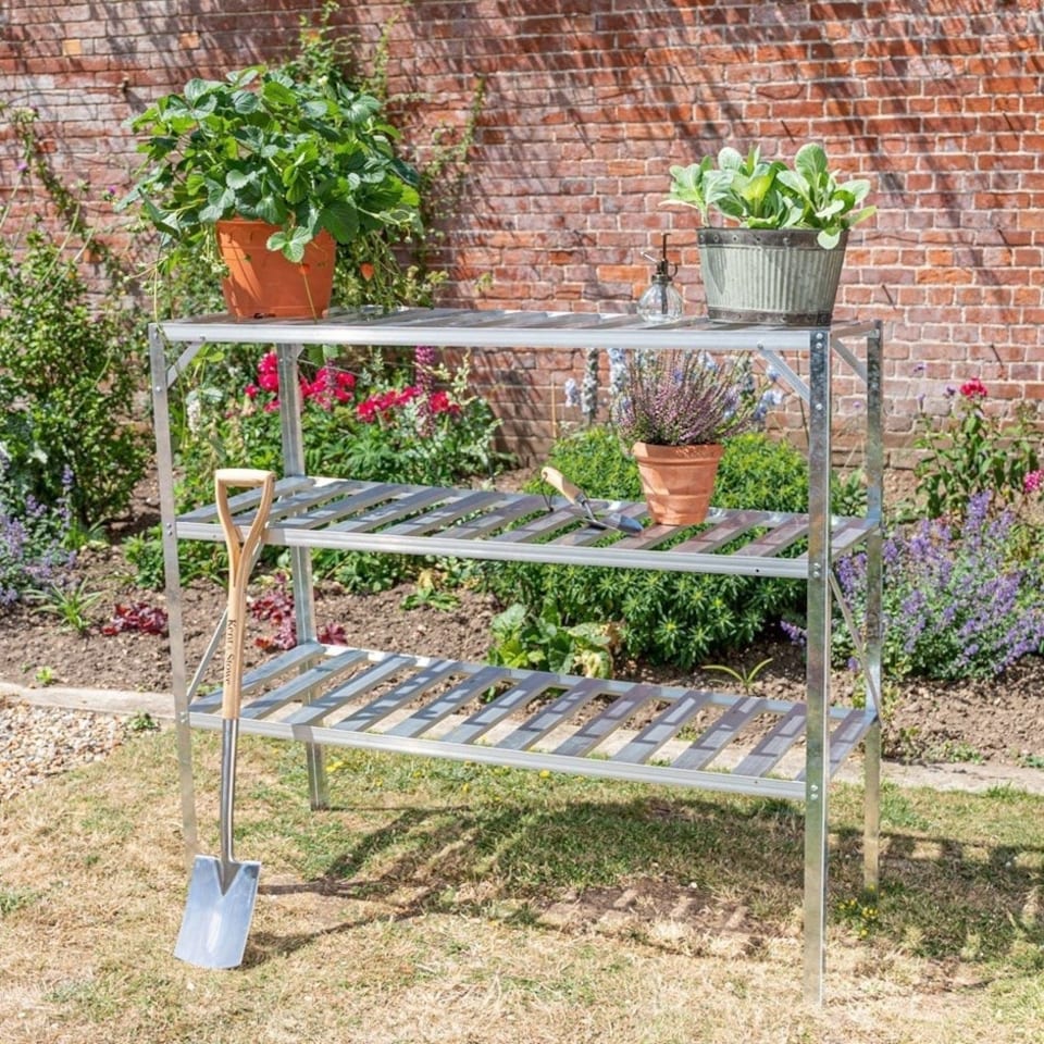 image 1 of Primrose 2 Tier Easy Store Greenhouse Staging