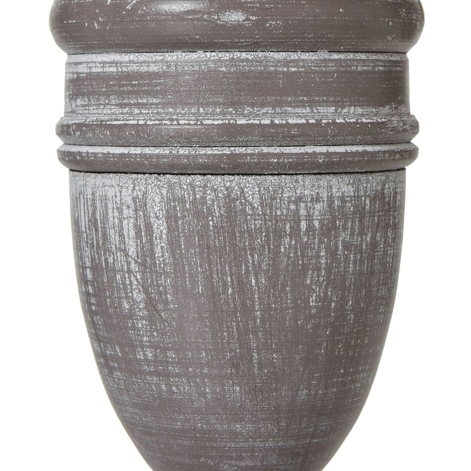 image 1 of Hill Interiors Metis Urn Linen Table Lamp (UK Plug) - White - One Size