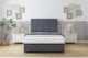 image 1 of Sloomy Langston Steel Plush Ottoman Bed With Mattress With 54" Floor Standing Headboard 6' Super King