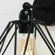 image 2 of ValueLights Cambourne Black Indoor Wall Light Black Shade Black