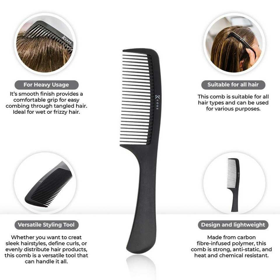 image 1 of Kobe Carbon Detangling Comb