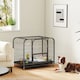 image 2 of PawHut Heavy Duty Dog Crate, Large Dog Cage with Wheels and Tray