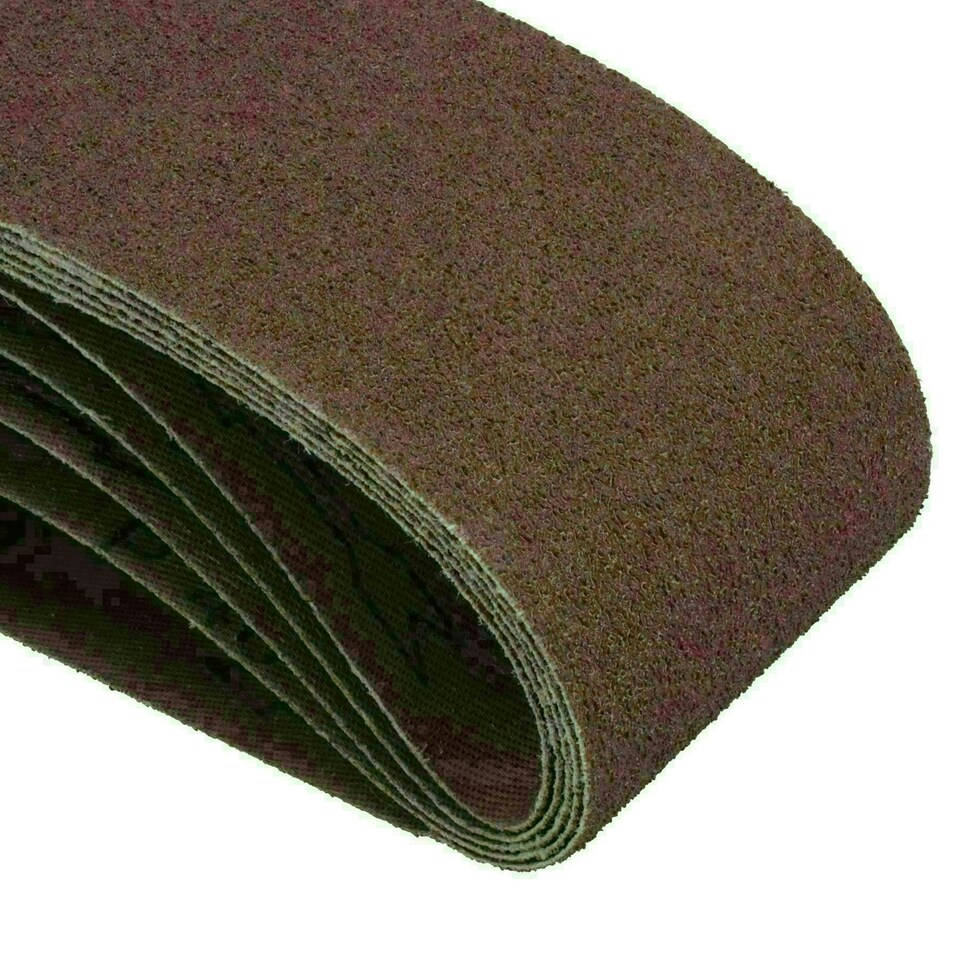 image 1 of 75mm x 457mm 40 Grit Coarse Abrasive Sanding Belt Sander Discs 25 Pack