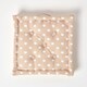 image 3 of Homescapes Cotton Beige Stars Floor Cushion - 50 x 50 cm | Cream | Beige | 50 x 50 cm