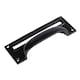 image 1 of Hammer & Tongs Filing Cabinet Drawer Pull with Card Frame - W130mm x H50mm - Black Black