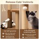 image 5 of COSTWAY Cat Tree 112cm Modern Kitty Tower w/Padded Perch