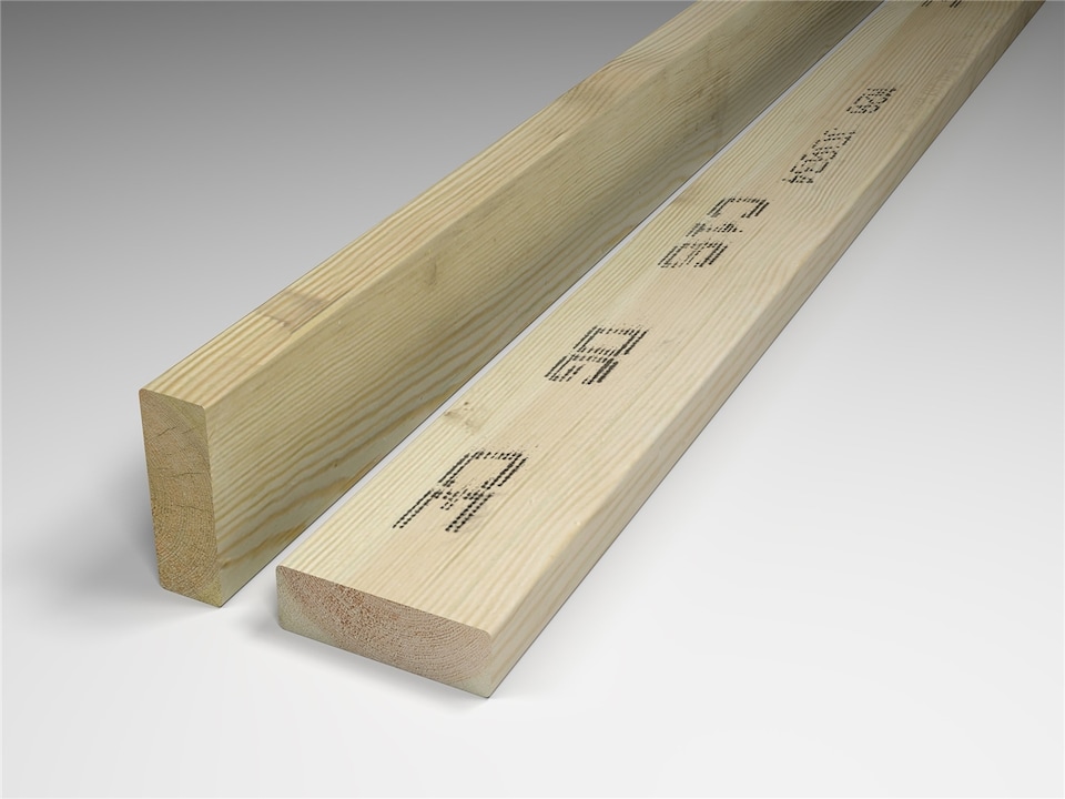 image 1 of eDecks Heavy Duty Decking Frame Kit, Pressure Treated Timber - 2.4 x 2.4m