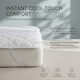 image 2 of Homescapes Advanced Cooling Mattress Topper | White | Small Double | 1