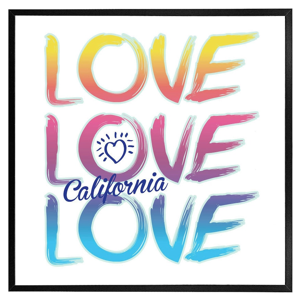 image 1 of Love california (Picture Frame) Brown | L
