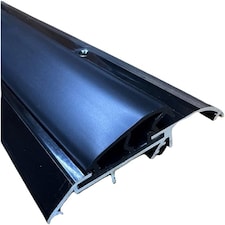 Exitex Threshex Aluminium Door Threshold Draught Excluder Cill, 933mm, Weatherbar Strip | Black