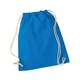 image 1 of Westford Mill Cotton Gymsac Bag - 12 Litres - Sapphire Blue - One Size | Multi | One Size