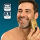 image 2 of GEEPAS Foil Shaver Electric Razor for Men | Waterproof Portable Travel Facial Hair Groomer | Gold