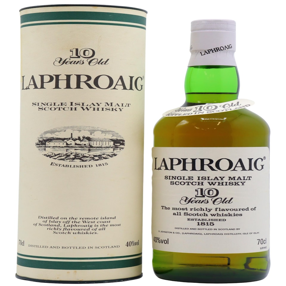 image 1 of Laphroaig - Pre-Royal Warrant Islay Single Malt Scotch 10 year old Whisky