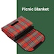 image 5 of Marco Paul Red Chequered Picnic Blanket 170cm Red