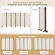 image 5 of COSTWAY 6 Panel Folding Room Divider 172cm Rolling Privacy Screen White