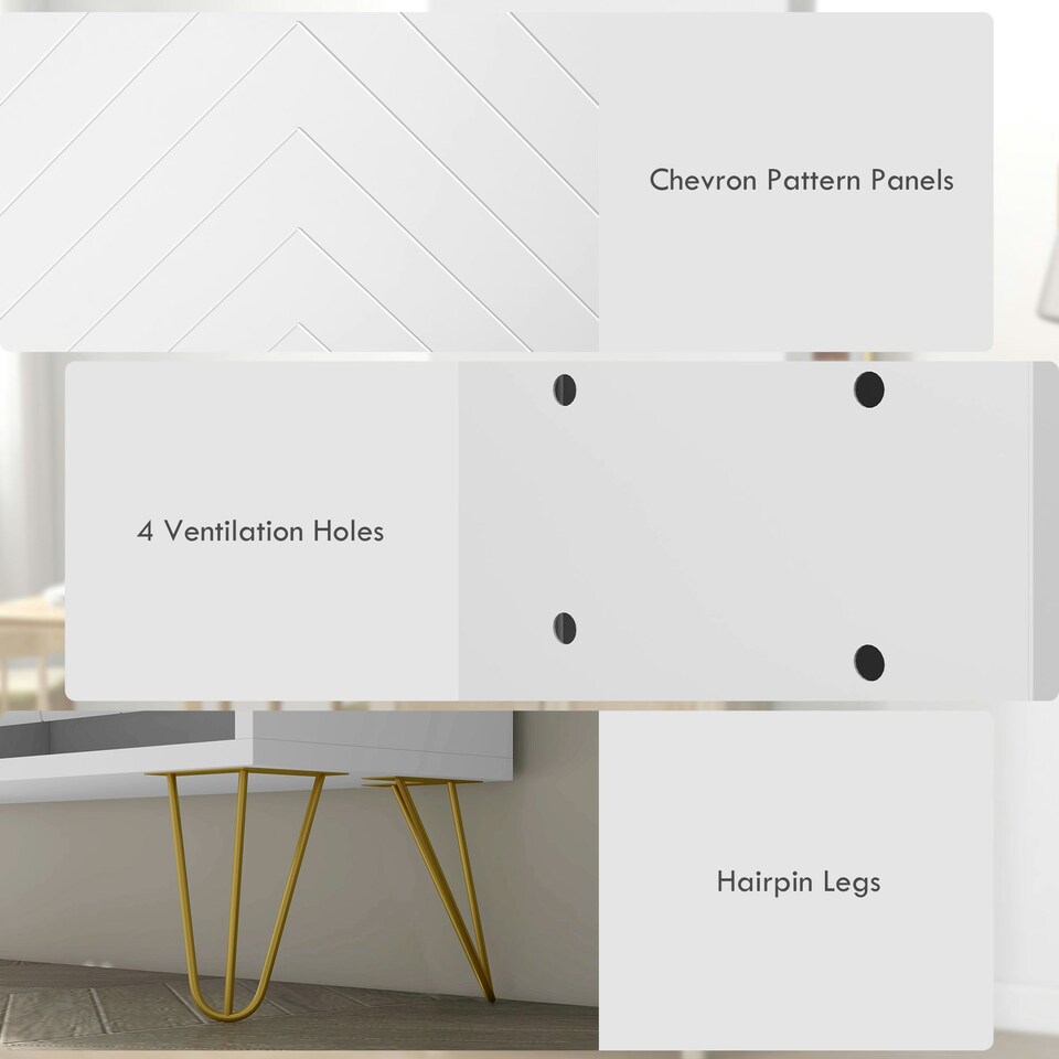 image 1 of HOMCOM Narrow Shoe Storage Cabinet with 4 Flip Drawers for 16 Pairs of Shoes