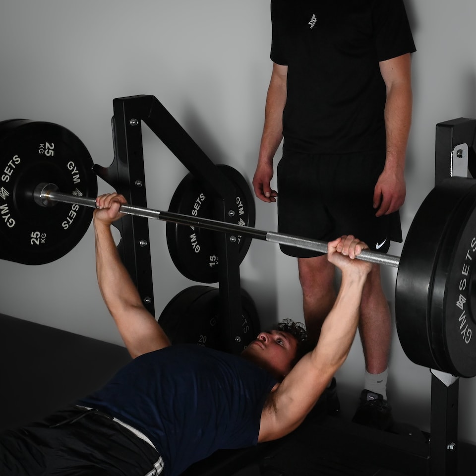 image 1 of GymSets Cheshire Barbell (Commercial) - (6ft Commercial Barbell / Black)"