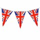 image 2 of 7m Union Jack Flag Party Bunting Triangle Pennants