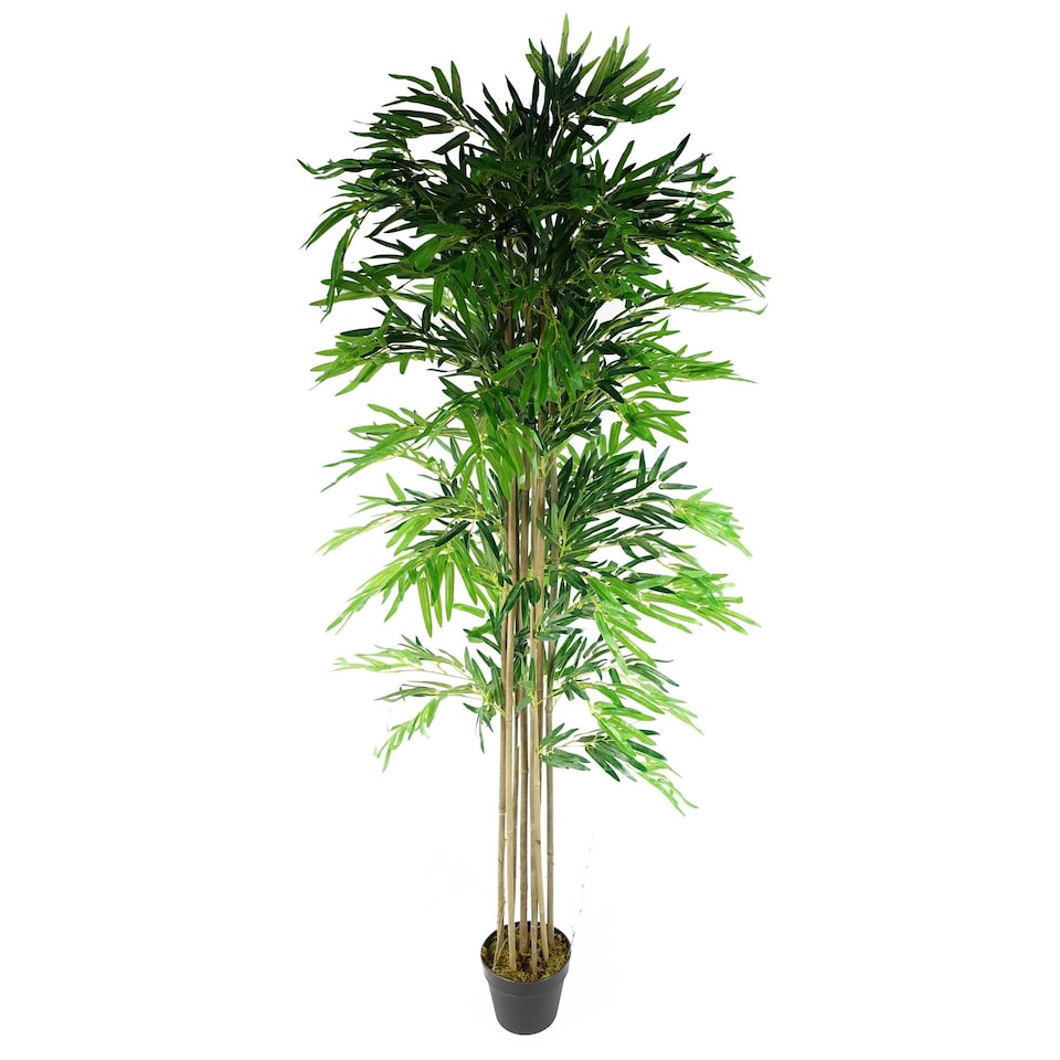 image 1 of 180cm (6ft) Artificial Bamboo Plants Trees Green | Green | 6ft
