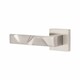 image 4 of Golden Grace 1 Pair Modern Nova Premium Design Door Handles on Square Rose in Satin Nickel Finish Grey