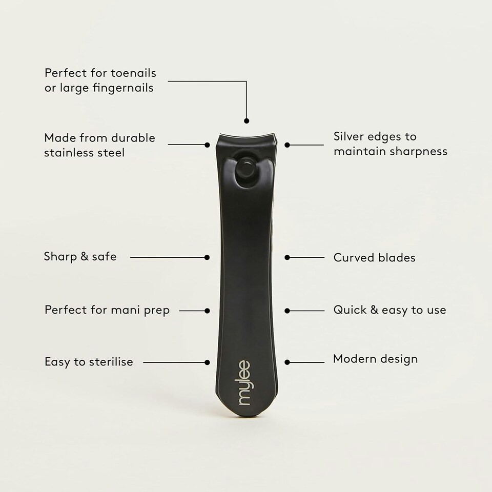 image 1 of Mylee Large Nail Clipper - Black