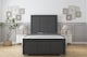 image 1 of Sloomy Lancaster Graphite Dumfries Bed Frame With 50" Upholstered Headboard 4' Small Double