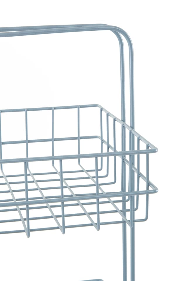 image 1 of Orsina 3 Tier Rectangular Storage Caddy, Iron Wire Three Tier Caddy, Shelf Rack, Organiser Stand, Under Sink Caddy